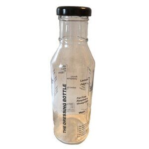 Salad Dressing Recipe Glass Shaker Maker w/ Recipes Norpro